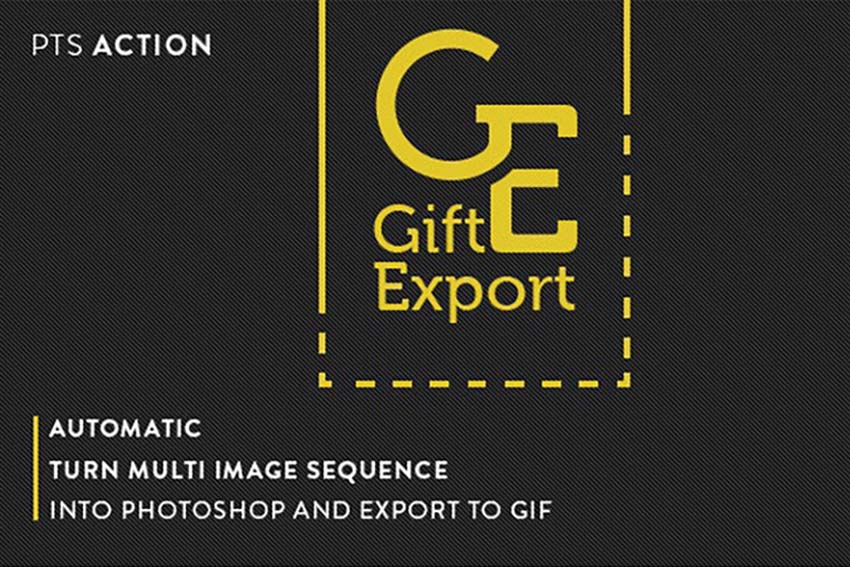 Gift Export Photoshop Action